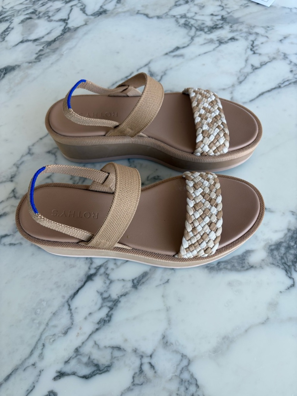 Rothy’s lightweight wedge sandals sz 7.5 - Picture 8 of 8
